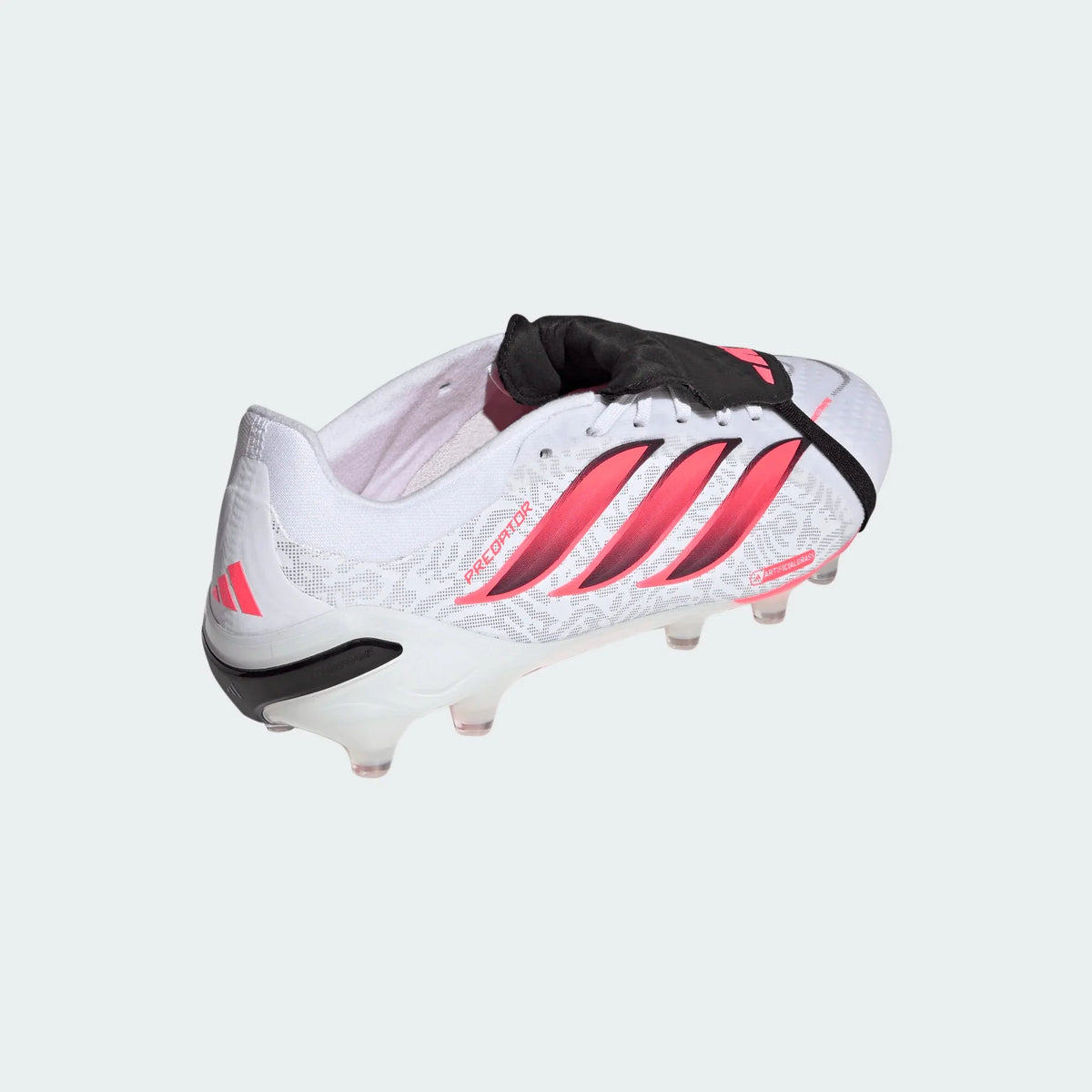 adidas Predator Pro Fold-Over Tongue Artificial Ground Men's Soccer Cleats - White/Solar Turbo/Black