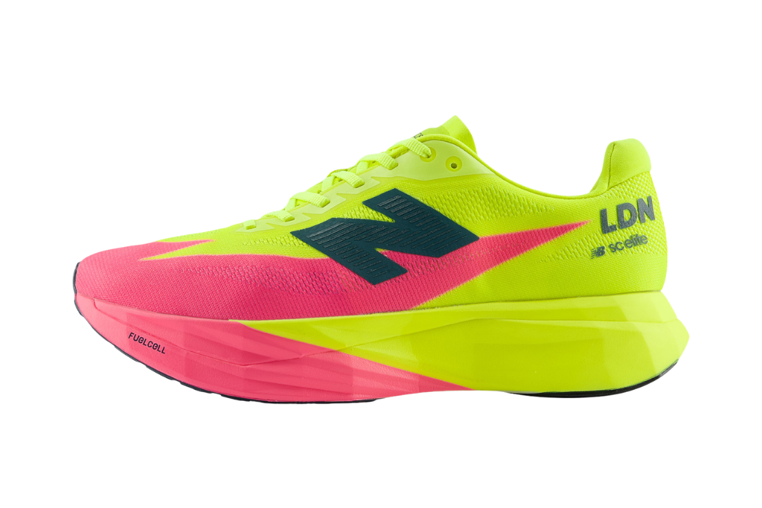 FuelCell SuperComp Elite v5 TCS London Marathon (D) Men's :Pink Heat | Alkaline Green
