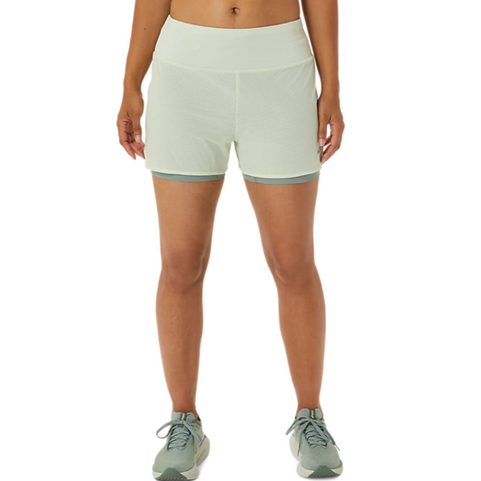 Women's Ventilate 2-IN-1 3.5 inch Short: Whisper Green | Slate Grey