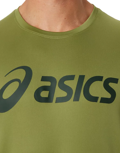 Men's Silver Asics Top :Cactus | Rain Forest
