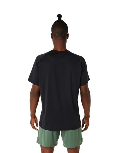 Vented Mesh Knit Short Sleeve Top