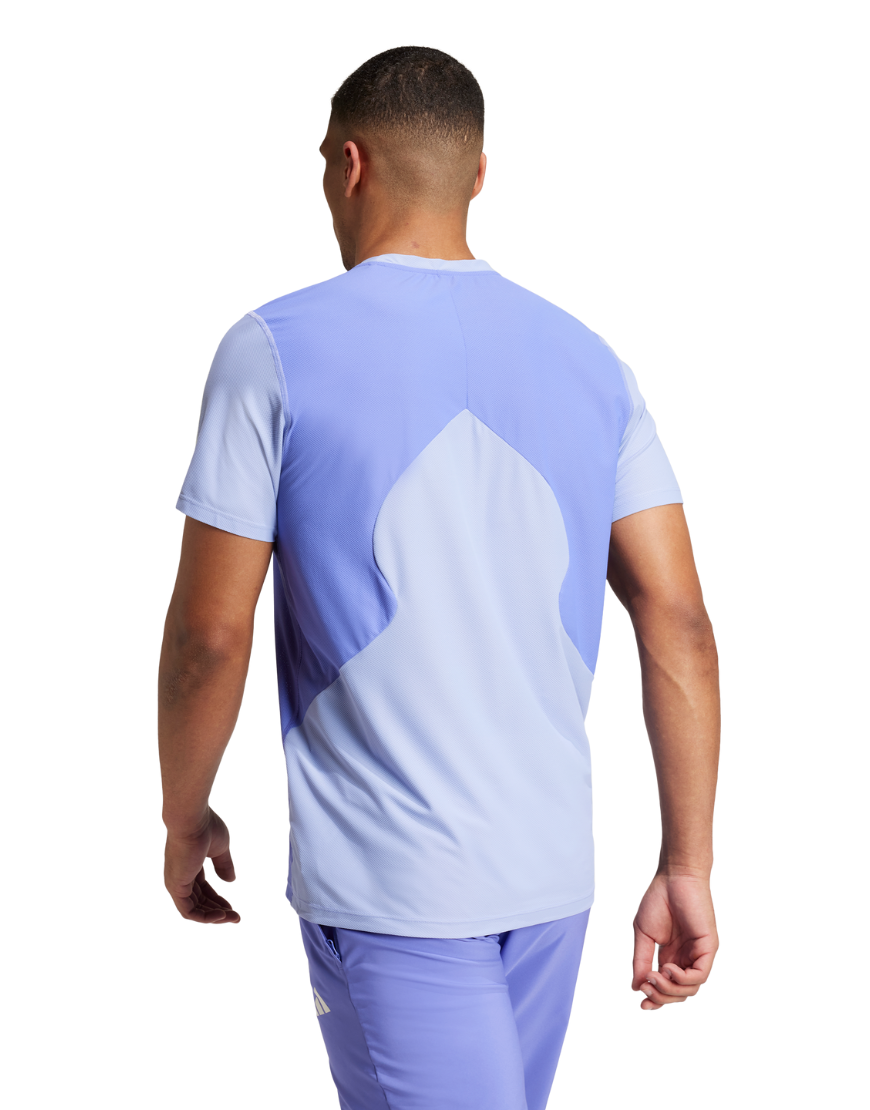 Men's Own the Run Colorblock Aeroready Tee :Cobalt Blue