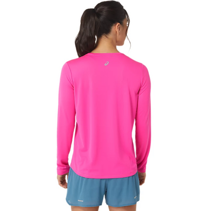 Women's Fujitrail Logo Long Sleeve Top: Pink Glow