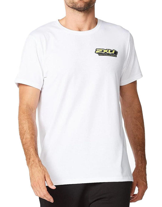 Men's 2XU Contender Tee :White | Acid