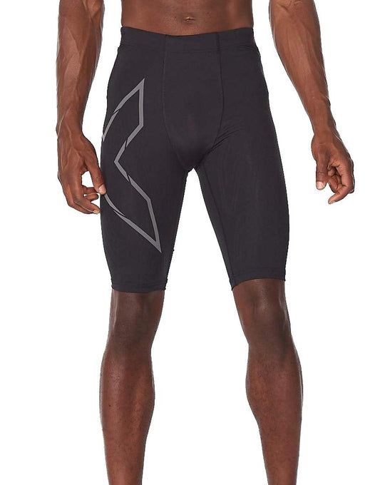 Men's 2XU Light Speed Compression Shorts :Black | Black Reflective