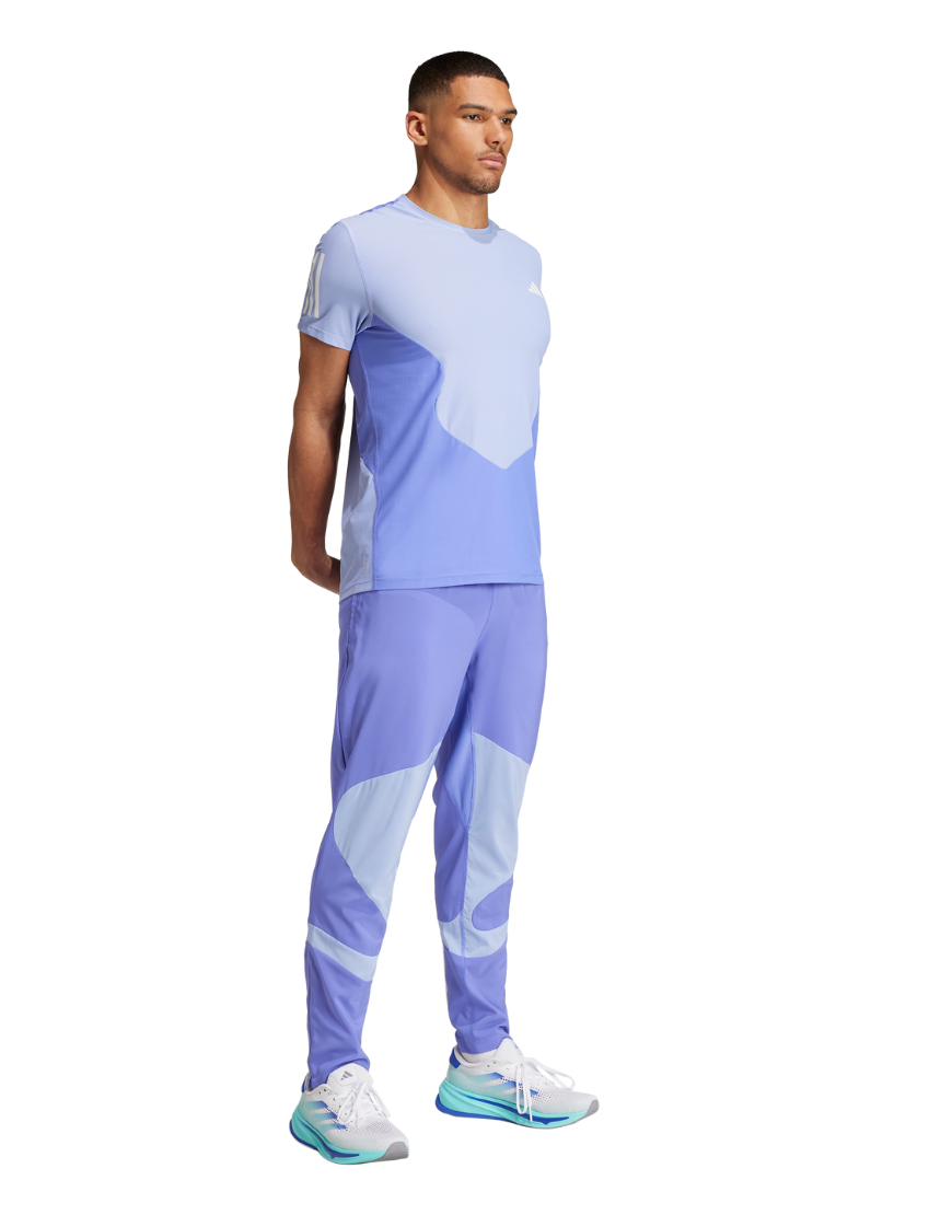 Men's Own the Run Colorblock Aeroready Tee :Cobalt Blue