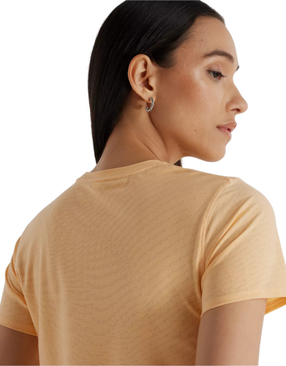 Women's Jacquard Slim Tee :Peach Blossom