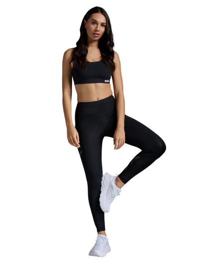 Women's 2XU Aero Hi-Rise Compression Tights - Black I Black Reflective