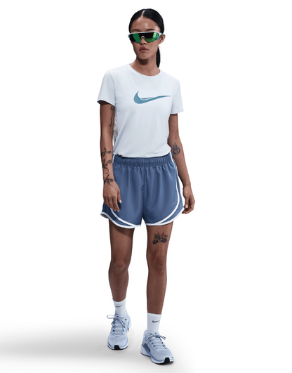 Women's One Swoosh Dri-FIT Short-Sleeve Running Top :Blue Tint