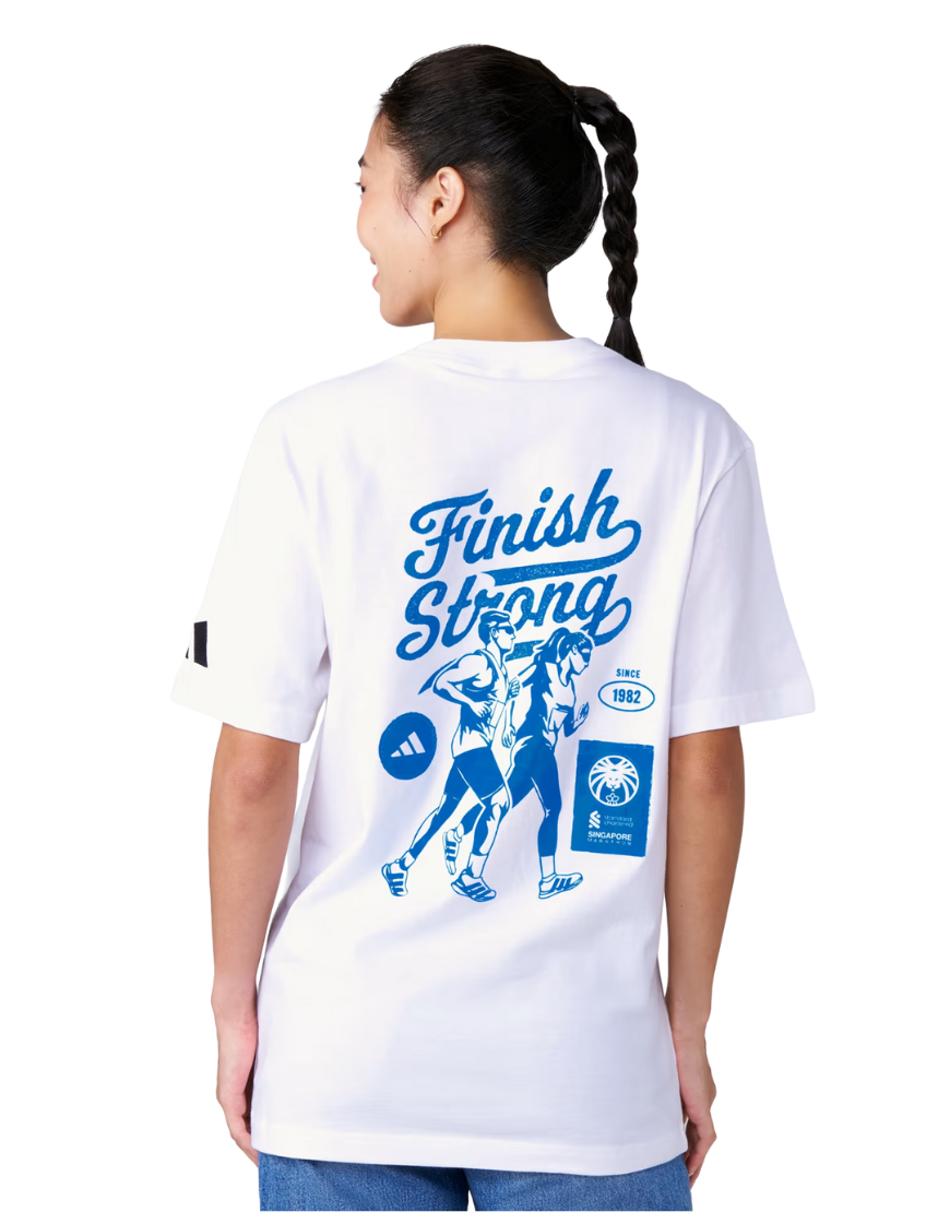 Standard Chartered Singapore Marathon Finish Strong Tee :White