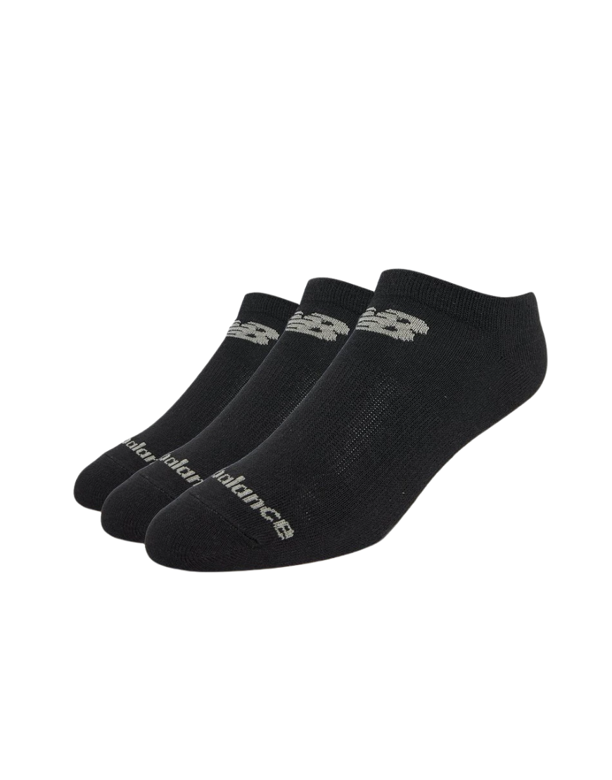 No Show Socks 3 Pack :Black
