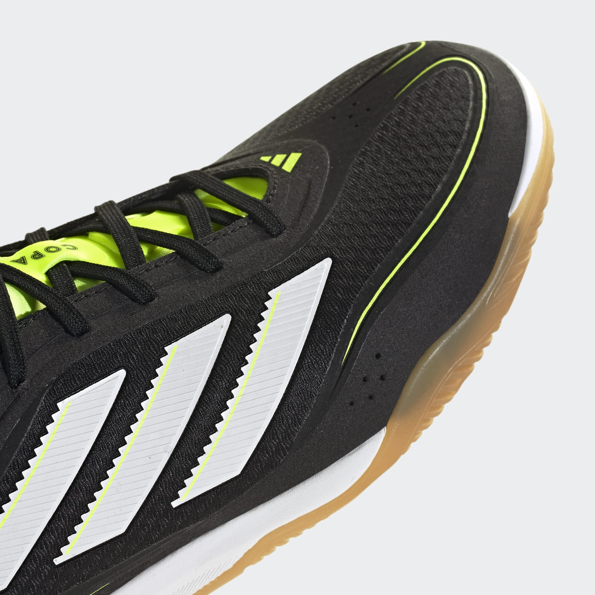 adidas Copa Court Pro IN Indoor Men's Soccer Shoes-Black/White/Lemon