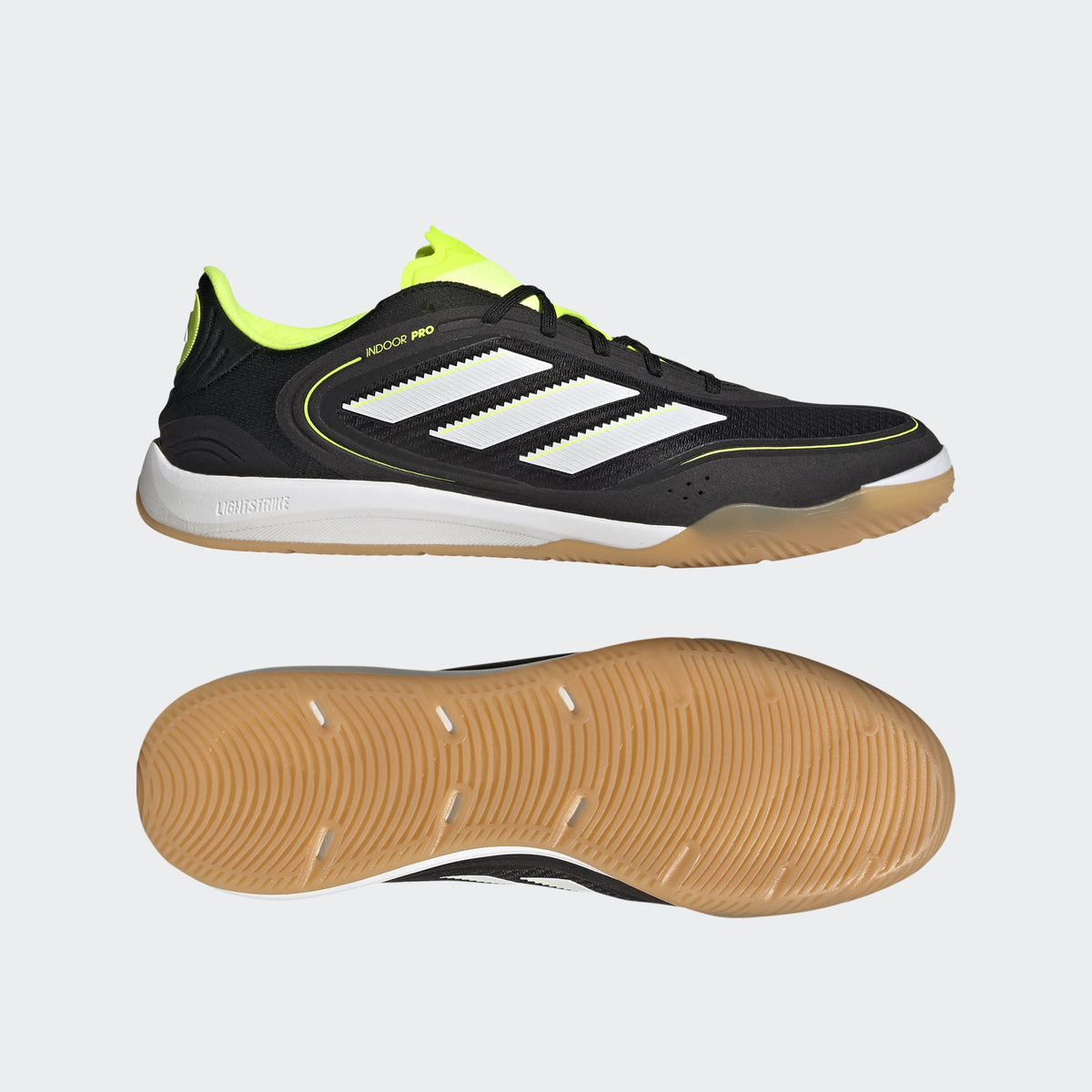adidas Copa Court Pro IN Indoor Men's Soccer Shoes-Black/White/Lemon