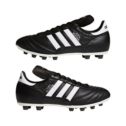 adidas Copa Mundial FG Firm Ground Soccer Cleats - Black/White/Silver Metallic