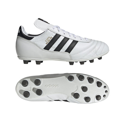 adidas Copa Mundial FG Firm Ground Soccer Cleats - White/Black/Gold