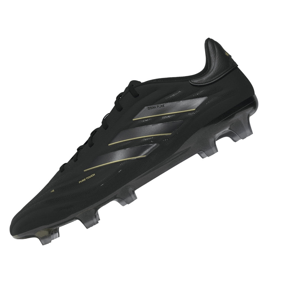 adidas Copa Pure 2 Elite FG Firm Ground Soccer Cleats - Black/Carbon/Gold Metallic