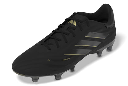 adidas Copa Pure 2 Elite FG Firm Ground Soccer Cleats - Black/Carbon/Gold Metallic