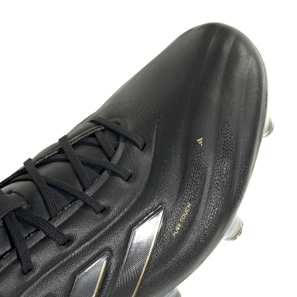 adidas Copa Pure 2 Elite FG Firm Ground Soccer Cleats - Black/Carbon/Gold Metallic