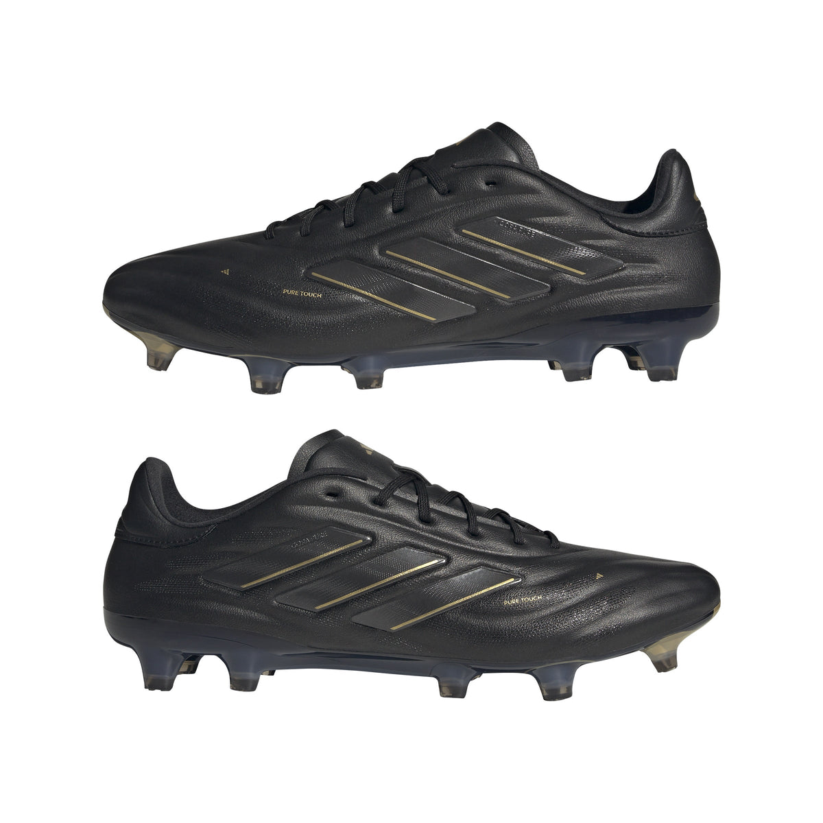 adidas Copa Pure 2 Elite FG Firm Ground Soccer Cleats - Black/Carbon/Gold Metallic