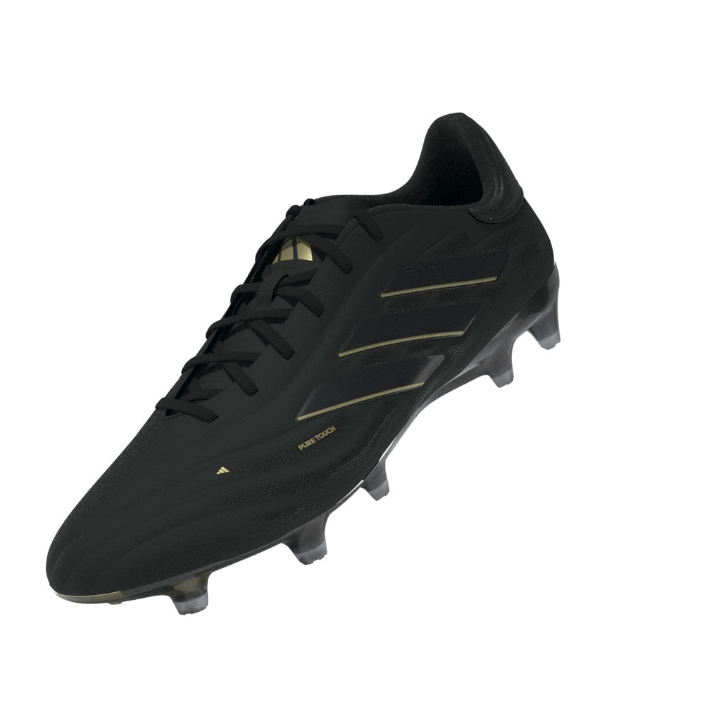 adidas Copa Pure 2 Elite FG Firm Ground Soccer Cleats - Black/Carbon/Gold Metallic