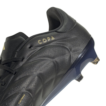 adidas Copa Pure 2 Elite FG Firm Ground Soccer Cleats - Black/Carbon/Gold Metallic