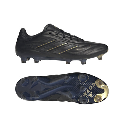 adidas Copa Pure 2 Elite FG Firm Ground Soccer Cleats - Black/Carbon/Gold Metallic