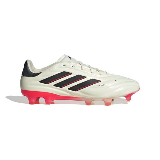 adidas Copa Pure 2 Elite FG Firm Ground Soccer Cleats - Ivory/Black/Solar Red