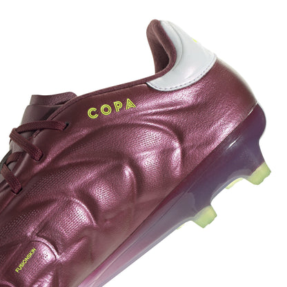 adidas Copa Pure 2 Elite FG Firm Ground Soccer Cleats - Shadow Red/White/Solar Yellow