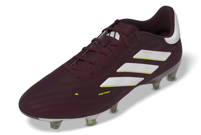 adidas Copa Pure 2 Elite FG Firm Ground Soccer Cleats - Shadow Red/White/Solar Yellow