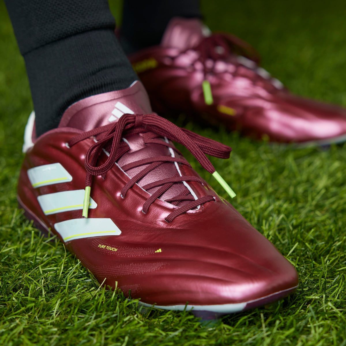 adidas Copa Pure 2 Elite FG Firm Ground Soccer Cleats - Shadow Red/White/Solar Yellow