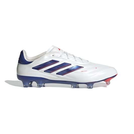 adidas Copa Pure 2 Elite FG Firm Ground Soccer Cleats - White/Lucid Blue/Solar Red
