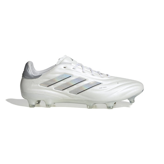 adidas Copa Pure 2 Elite FG Firm Ground Soccer Cleats - White/Silver Metallic