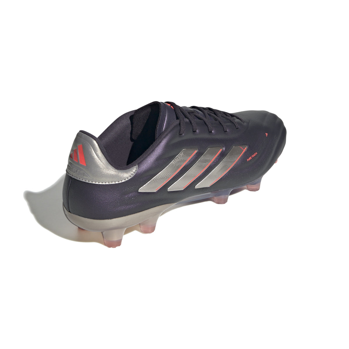 adidas Copa Pure 2 Elite Firm Ground Soccer Cleats - Black/Platin Metallic/Turbo