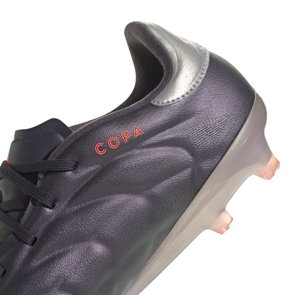 adidas Copa Pure 2 Elite Firm Ground Soccer Cleats - Black/Platin Metallic/Turbo