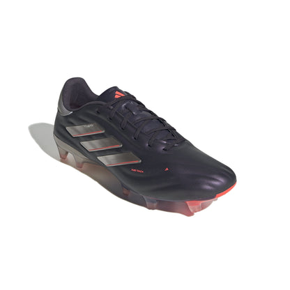 adidas Copa Pure 2 Elite Firm Ground Soccer Cleats - Black/Platin Metallic/Turbo