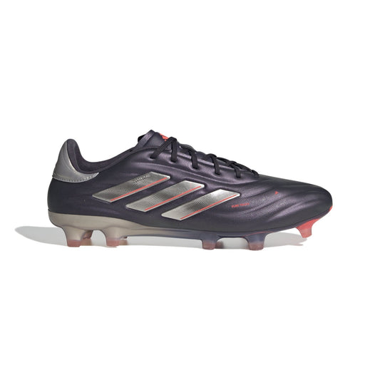 adidas Copa Pure 2 Elite Firm Ground Soccer Cleats - Black/Platin Metallic/Turbo