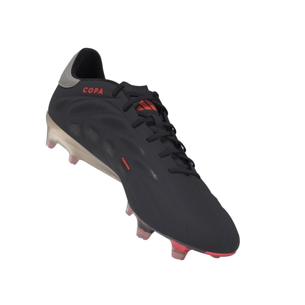 adidas Copa Pure 2 Elite Firm Ground Soccer Cleats - Black/Platin Metallic/Turbo