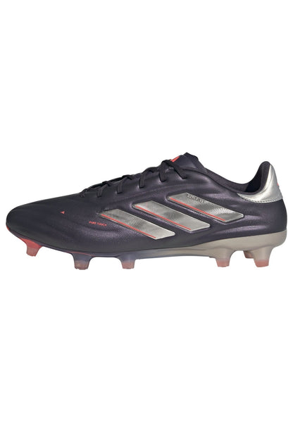 adidas Copa Pure 2 Elite Firm Ground Soccer Cleats - Black/Platin Metallic/Turbo