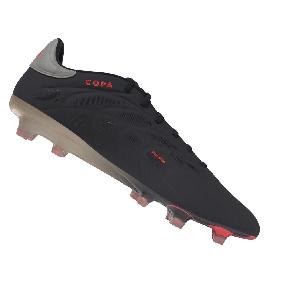 adidas Copa Pure 2 Elite Firm Ground Soccer Cleats - Black/Platin Metallic/Turbo