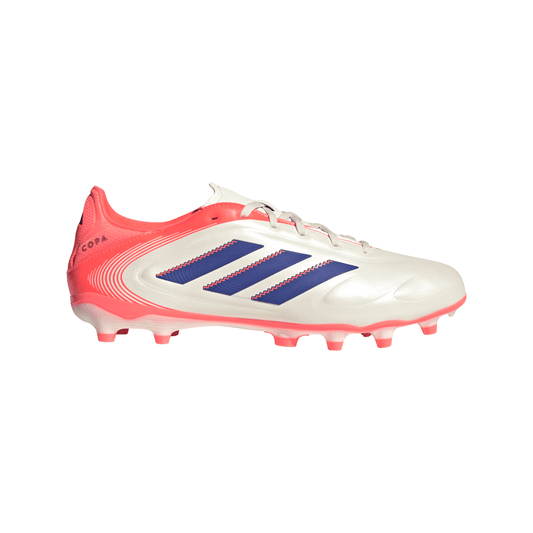 adidas Copa Pure III League FG/MG Men's Soccer Cleats -  White/Blue/Orange