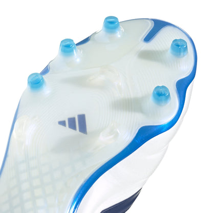 adidas Copa Pure IV Elite Laceless Firm Ground Men's Soccer Cleats - White/Blue