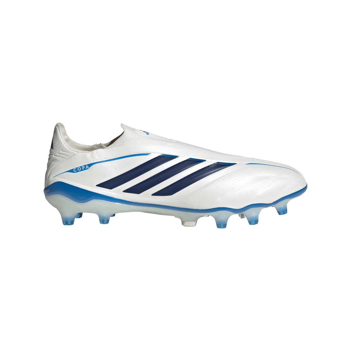 adidas Copa Pure IV Elite Laceless Firm Ground Men's Soccer Cleats - White/Blue