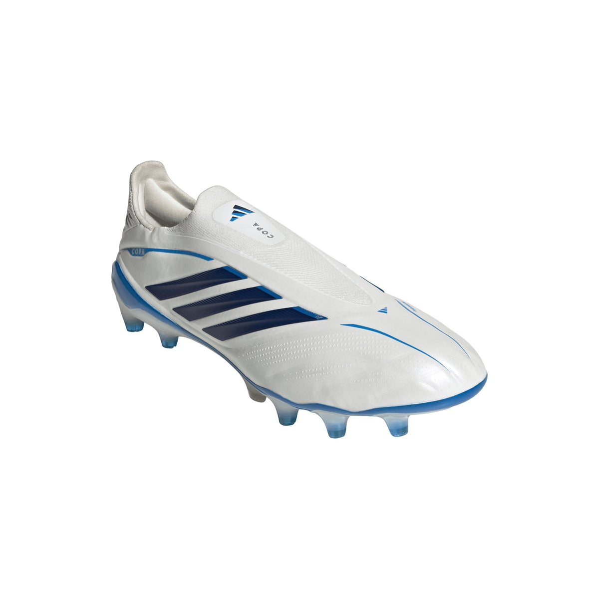 adidas Copa Pure IV Elite Laceless Firm Ground Men's Soccer Cleats - White/Blue