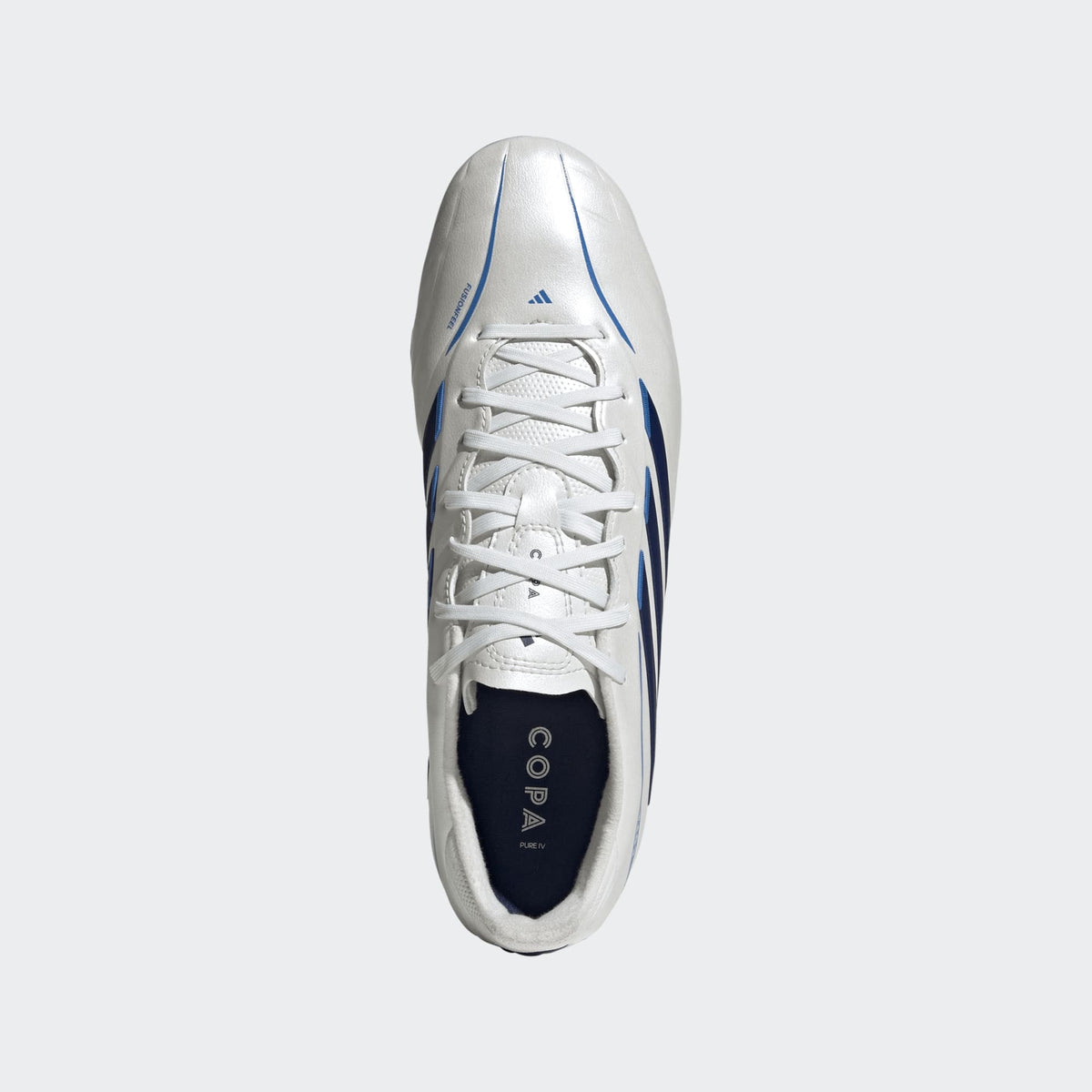 adidas Copa Pure IV League Firm Ground Men's Soccer Cleats - White/Blue
