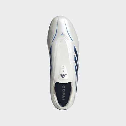 adidas Copa Pure IV League Laceless Firm Ground Men's Soccer Cleats -White/Blue