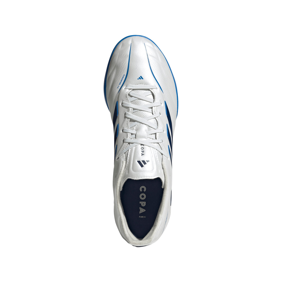 adidas Copa Pure IV Pro Turf Men's Soccer Cleats - White/Blue