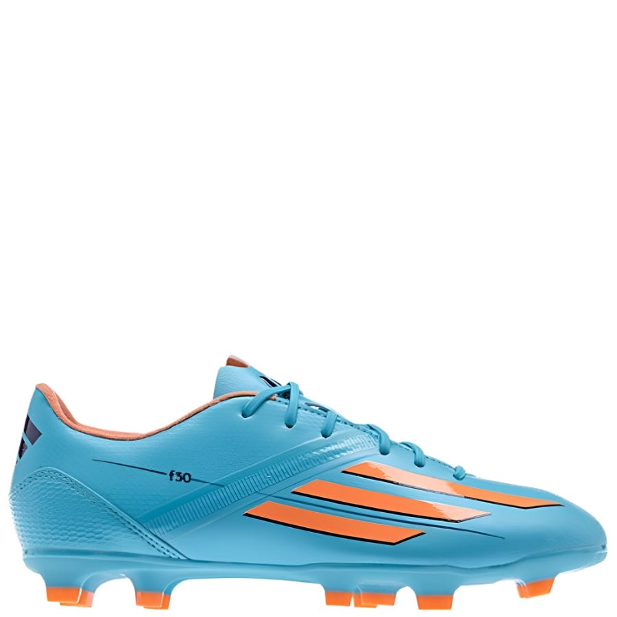 adidas F30 TRX FG Firm Ground Women's Soccer Cleats - Blue/Glow Orange/Purple