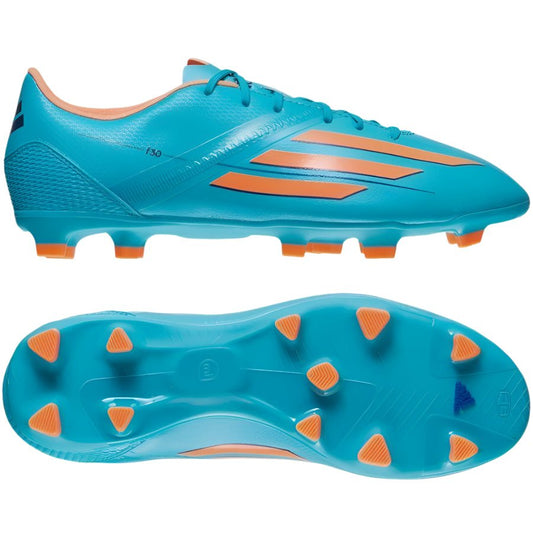 adidas F30 TRX FG Firm Ground Women's Soccer Cleats - Blue/Glow Orange/Purple