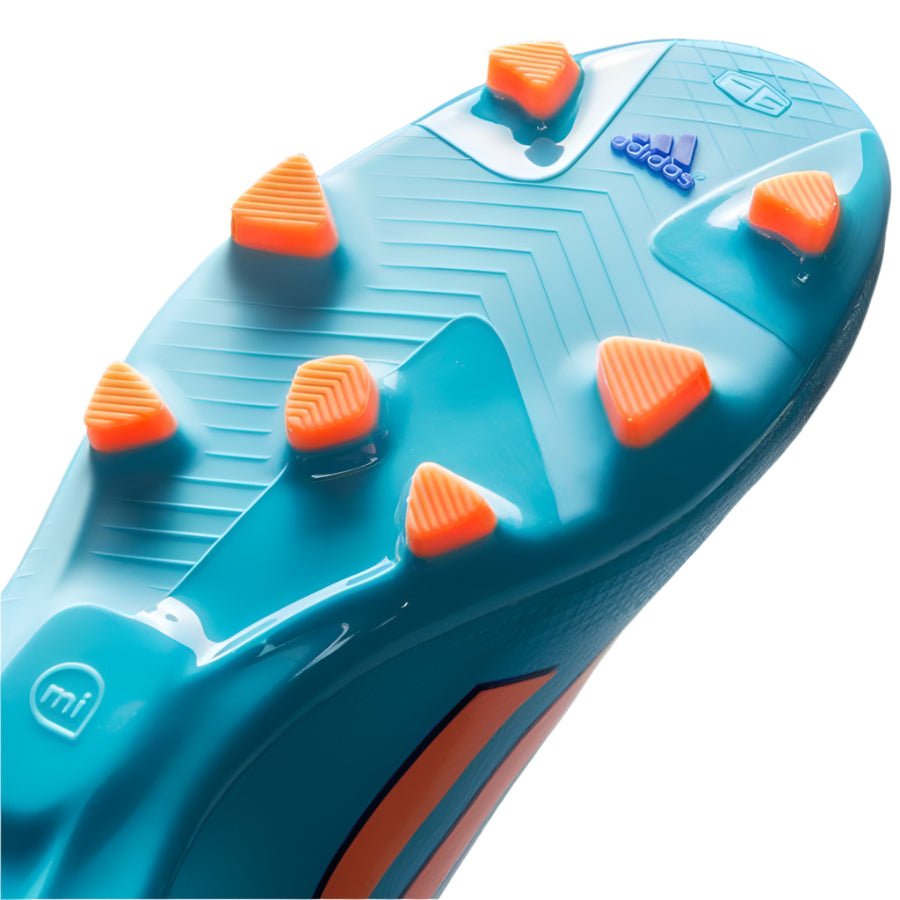adidas F30 TRX FG Firm Ground Women's Soccer Cleats - Blue/Glow Orange/Purple