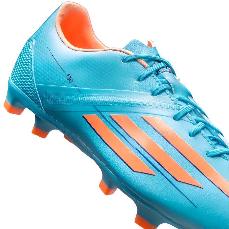 adidas F30 TRX FG Firm Ground Women's Soccer Cleats - Blue/Glow Orange/Purple